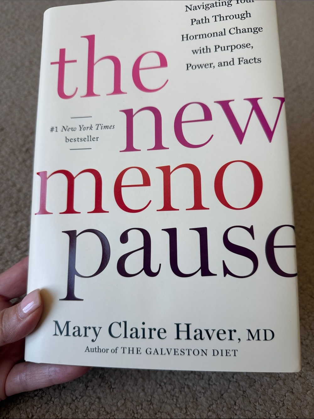 The New Menopause by Dr. Mary Claire Haver - Menopause expert. Brand new book